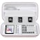 Elonbo Carrying Case for Texas Instruments TI84 EvoTI84 Plus CE Evo Graphing Calculator Extra Mesh Pocket Fits Charging Cable Charger Manual White