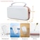Elonbo Carrying Case for Texas Instruments TI84 EvoTI84 Plus CE Evo Graphing Calculator Extra Mesh Pocket Fits Charging Cable Charger Manual White