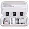 Elonbo Carrying Case for Texas Instruments TI84 EvoTI84 Plus CE Evo Graphing Calculator Extra Mesh Pocket Fits Charging Cable Charger Manual White