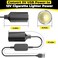BFXM USB to Cigarette Lighter Adapter 10W USB Male to 12V Cigarette Lighter Socket Cable for Dash Cam Radar Detector Car Fan Electronic GPS Led Light