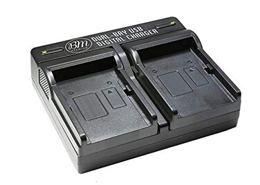 BM Premium Dual Battery Charger for Olympus OMD EM1 Mark II Camera