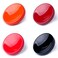 VKO Metal Soft Shutter Release ButtonDelicate Camera Shutter Button Black Red Darkred Orange 11mm Concave Surface4 Pack