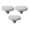 PATIKIL Camera Shutter Button 3 Pack Soft Shutter Release Button Pure Copper Camera Button Knurled Suitable for Nikon for Fujifilm for Leica DSLRSLR Camera Silver