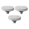 PATIKIL Camera Shutter Button 3 Pack Soft Shutter Release Button Pure Copper Camera Button Knurled Suitable for Nikon for Fujifilm for Leica DSLRSLR Camera Silver