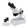 AmScope SE306RPZ Forward Binocular Stereo Microscope WF10x and WF20x Eyepieces 10X80X Magnification 2X and 4X Objectives Upper and Lower Halogen Light Source Pillar Stand 120V White