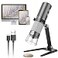 Bysameyee Wireless Digital Microscope 4K HD WiFi Microscope Camera Digital Magnifier Compatible for iPhone Android Phones and PC Black