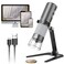 Bysameyee Wireless Digital Microscope 4K HD WiFi Microscope Camera Digital Magnifier Compatible for iPhone Android Phones and PC Black