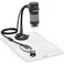 Plugable USB Digital Microscope 250x 2MP Micro Camera with Flexible Arm Stand Handheld USB USBC Microscope Windows Mac ChromeOS Linux Android iPad Compatible