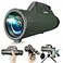 PYTHON OPTIC Python 10x42 mm Explorer Monocular Telescope with Smartphone Adapter Tripod High Powered Monocular Telescope Army Green