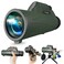 PYTHON OPTIC Python 10x42 mm Explorer Monocular Telescope with Smartphone Adapter Tripod High Powered Monocular Telescope Army Green