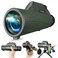 PYTHON OPTIC Python 10x42 mm Explorer Monocular Telescope with Smartphone Adapter Tripod High Powered Monocular Telescope Army Green
