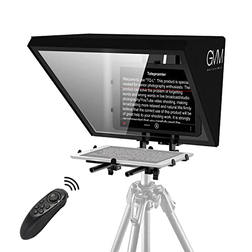 Gvm Great Gvm Great Great Gvm Teleprompters For iPad Tablet Dslr Camera Portable 18 Teleprompter Kit 18 inch