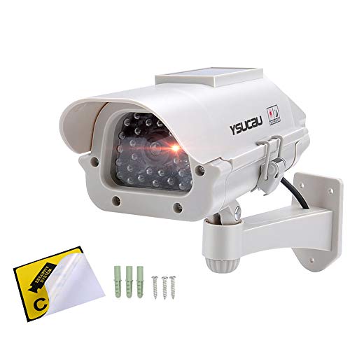 Ysucau Ysucau Solar Powered Cctv Security Fake Dummy Camera With Flashing Led