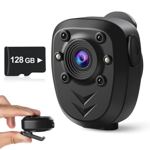 ksadbossbo Ksadbossbo Mini Body Camera Video Recorder 128GB