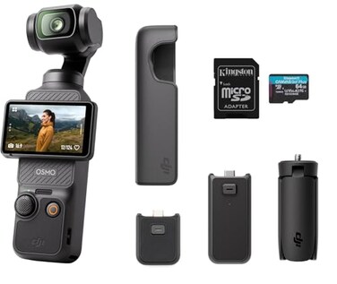 DJI Osmo Pocket 3 Capture More Combo Vlogging Camera with 1 CMOS 4K120fps Video 3Axis Stabilization Fast Focusing FaceObject Tracking 2 Rotatable Touchscreen