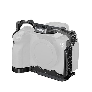 SMALLRIG SmallRig HawkLock Quick Release Full Cage for Sony Alpha 7R VAlpha 7 IVAlpha 7S IIIAlpha 1 Alpha 7R IVAlpha 7 V Builtin Quick Release Plate for Arca Cold Shoes Upgraded Version