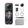 Insta360 X5 Essentials Bundle Waterproof 8K 360 Action Camera Leading Low Light Invisible Selfie Stick Effect Rugged and Replaceable Lens 3Hour Battery Builtin Wind Guard Stabilization