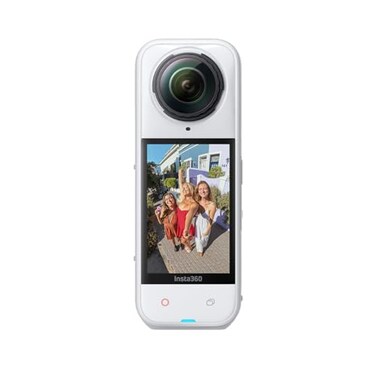 Insta360 X5 Satin White Waterproof 8K 360 Action Camera Leading Low Light Invisible Selfie Stick Effect Rugged and Replaceable Lens 3Hour Battery Builtin Wind Guard Stabilization