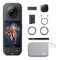 Insta360 X5 Essentials Bundle8K Waterproof 360 Action CameraBundle Includes Selfie Stick Extra Battery Utility Fast Charge Case Standard Lens Guards Lens Cap Carry Case