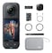 Insta360 X5 Essentials Bundle8K Waterproof 360 Action CameraBundle Includes Selfie Stick Extra Battery Utility Fast Charge Case Standard Lens Guards Lens Cap Carry Case
