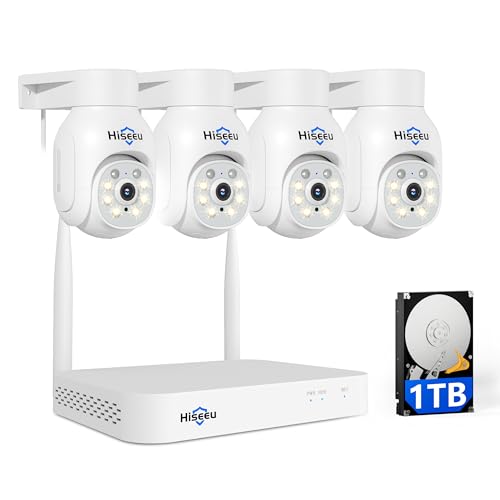 هايسيو Hiseeu Wireless Ptz Security Camera System 1TB