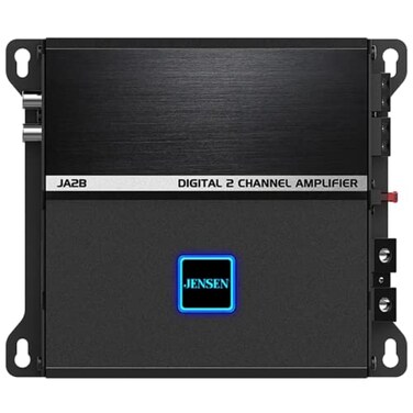 Jensen JA2B 225W RMS 2Channel ClassD Car Audio Compact Amplifier with DSP
