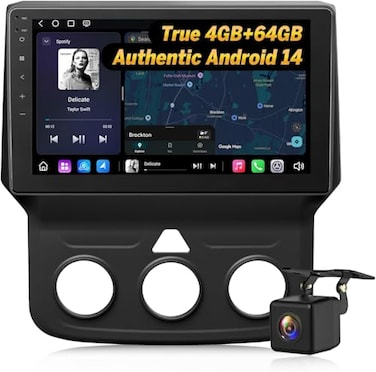 EONON Eonon 464GB Car Stereo Navigation for Dodge RAM 150025003500 20132018Manual AC 9 IPS HDTouchscreenWireless CarPlayAndroid AutoBuiltin MicSupport Steering ControlPlug Play DGRMX7A