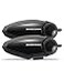 BIKECOMM BKS2 Motorcycle Bluetooth Headset Intercom 1200M Range Wireless Speakers Helmet Communication System IP67 Black Twin Pack