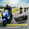 FreedConn KY PRO Motorcycle Bluetooth Headset Helmet Intercom Communication Systems with CVC Noise Cancellation IP65 Waterproof 6 Riders 075mi1200m intercom 2 Pack