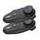 XGP X10 10 Riders Group Mesh Motorcycle Intercom 3000m Motorcycle Bluetooth Headset V53 with Audio Multitasking Helmet Communication Systems with HiFi Speakers for ATVSnowmobile 2 Pack Grey