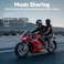 XGP X10 10 Riders Group Mesh Motorcycle Intercom 3000m Motorcycle Bluetooth Headset V53 with Audio Multitasking Helmet Communication Systems with HiFi Speakers for ATVSnowmobile 2 Pack Grey