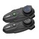 XGP X10 10 Riders Group Mesh Motorcycle Intercom 3000m Motorcycle Bluetooth Headset V53 with Audio Multitasking Helmet Communication Systems with HiFi Speakers for ATVSnowmobile 2 Pack Grey