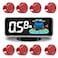 ELSNU Car Parking Sensors Kit Reverse Parktronic System Auto Electronics Vehicle Backup Assistant Reverse 8 Sensor Red