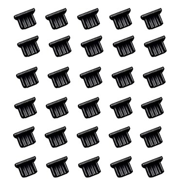 LampVPath LAMPVPATH 30 Pcs Micro USB Port Plug Micro USB Female Anti Dust Cover Plug Protector Stopper Cap