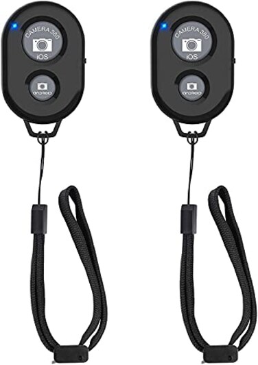 Zttopo Wireless Camera Remote Shutter for Smartphones 2 Pack zttopo Wireless Phone Camera Remote Control Compatible with iPhoneAndroid Cell Phone Create Amazing Photos and Selfies Wrist Strap Included