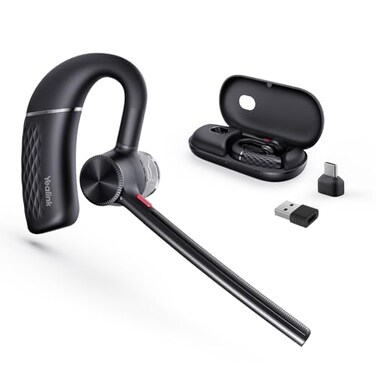 Yealink BH71 Pro Bluetooth Headset with USBCA Dongle Teams Certified Wireless Earpiece for Cell PhonePCLaptopNoise Cancelling Microphone Adjustable Ear Hook