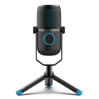 JLab Talk USB Microphone USBC Output Cardioid Omnidirectional Stereo or Bidirectional 96k Sample Rate 20Hz 20kHz Frequency Response Volume Gain Control Quick Mute Plug Play