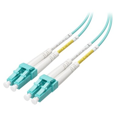 Cable Matters 40Gb OFNP Plenum Rated Multimode Duplex 50125 OM4 Fiber Cable LC to LC Fiber Optic Cable 98ft 3m