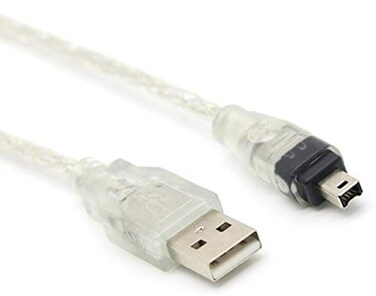 MaxLLTo 6ft 18m USB to Firewire IEEE 1394 4 Pin iLink Adapter Data Cable