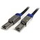 StarTech 2m External Mini SAS Cable Serial Attached SCSI SFF8088 to SFF8088 2x SFF8088 M 2 meter Black TAA ISAS88882
