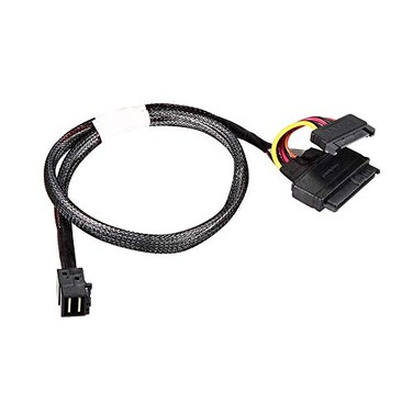 Dilinker 50CM HD MiniSASSFF8643 to U2 SFF8639 NVMe SSD Cable