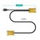 MT-VIKI MTVIKI 2in1 USB VGA KVM Cable 5m 16ft for USB KVM Switch VGA