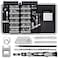 UnaMela PC Building Tool Kit 140IN1 Computer Tool Kit for Repair Assembly Precision Screwdriver Set with Magnetic Bits for Laptop iPhone MacBook PS45 Xbox Game Console Gray