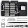 UnaMela PC Building Tool Kit 140IN1 Computer Tool Kit for Repair Assembly Precision Screwdriver Set with Magnetic Bits for Laptop iPhone MacBook PS45 Xbox Game Console Gray