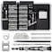 UnaMela PC Building Tool Kit 140IN1 Computer Tool Kit for Repair Assembly Precision Screwdriver Set with Magnetic Bits for Laptop iPhone MacBook PS45 Xbox Game Console Gray