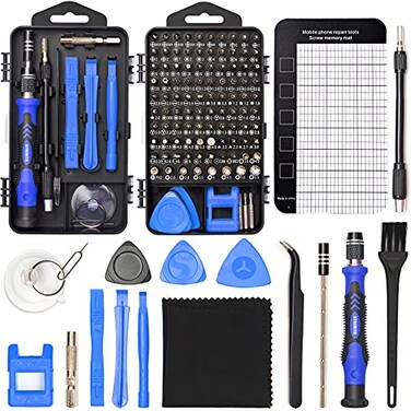 STREBITO Precision Magnetic Screwdriver Set 124Piece Electronics Tool Kit with 101 Bits for Computer Laptop Cell Phone PC MacBook iPhone PS4 PS5 Xbox Repair