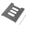 PASOW 2 Pack 25 to 35 SSD HDD Hard Disk Drive Bays Holder Metal Mounting Bracket Adapter for PC Bracket Blue Sata III Cables