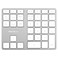 Macally Bluetooth Number Pad for Laptop Rechargeable Wireless Numeric Keypad Slim 35 Key Wireless Number Pad Keyboard for Data Entry 10 Key Numpad Compatible with Mac MacBook iPad PC Windows