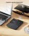ProtoArc Wireless Number Pad EK04 N Ergonomic Numeric Keypad with Wrist Rest Bluetooth and USB Rechargeable for Windows PCLaptop Mac OS