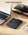ProtoArc Wireless Number Pad EK04 N Ergonomic Numeric Keypad with Wrist Rest Bluetooth and USB Rechargeable for Windows PCLaptop Mac OS